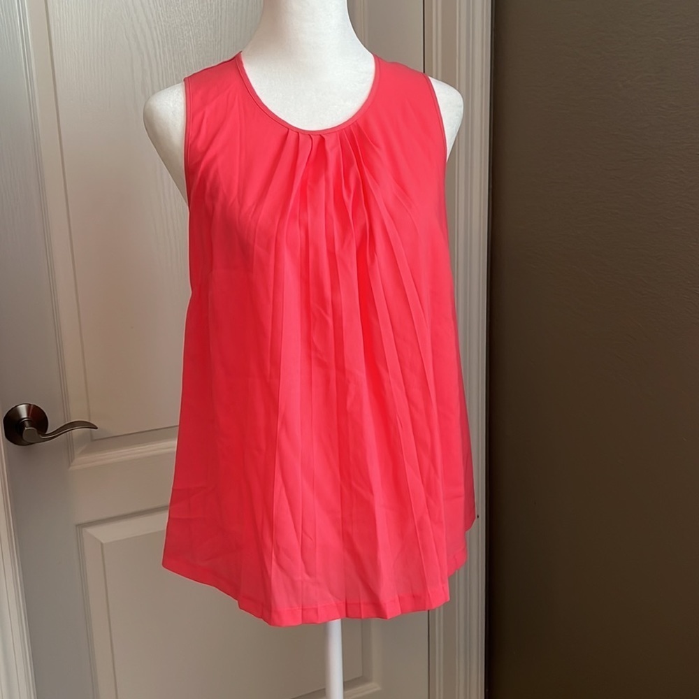French Connection Pleated Sleeveless Blouse Size XS